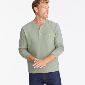 NWT Brand New with tags UNTUCKIT WAFFLE HENLEY LIGHT GREEN